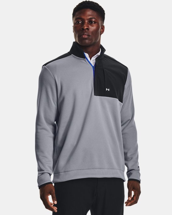 Maillot UA Storm SweaterFleece ½ Zip pour hommes, Gray, pdpMainDesktop image number 0